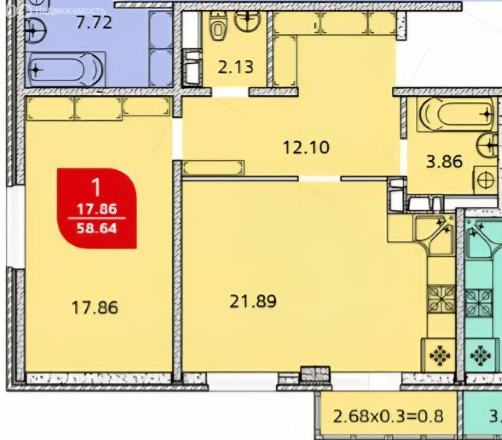 О КВАРТИРЕ:
В продаже уникальная 1-комнатная квартира площадью 60 м². Это не просто метры, это возможность создать жилье премиального уровня в формате евро-двушки.
Кухня-гостиная 22 м²: Идеальное место для встреч с друзьями и семейных ужинов.
Панорамный вид: Окна выходят на тихую зеленую аллею, парк